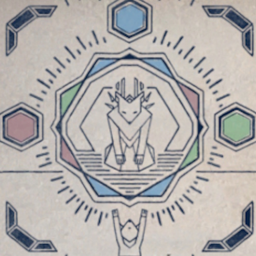 drawing of hexagon key